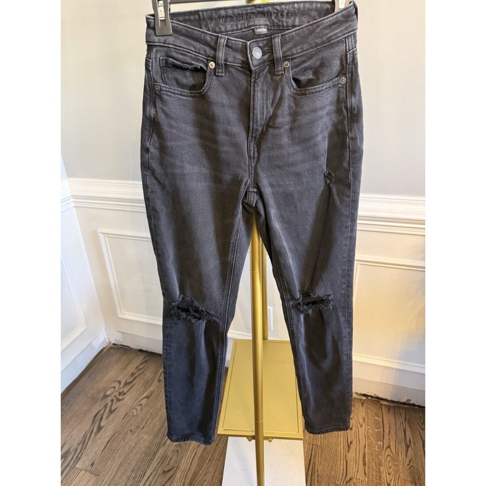 American Eagle Outfitters Black Skinny Jeans Women's 00 Regular